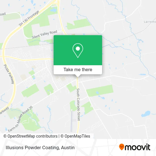 Illusions Powder Coating map