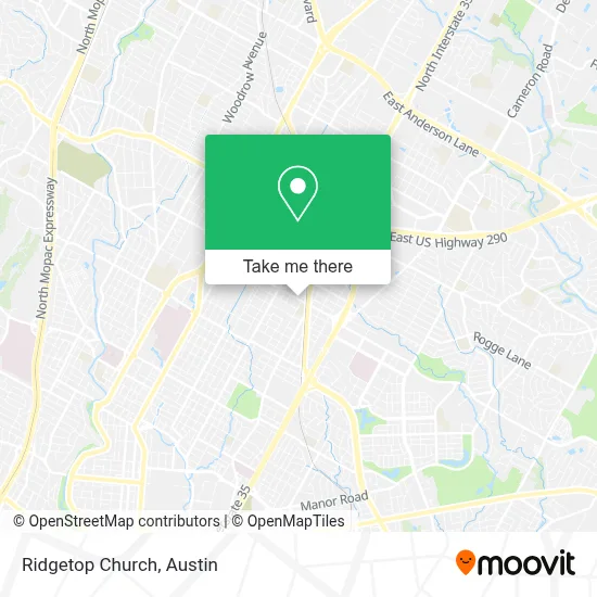 Ridgetop Church map