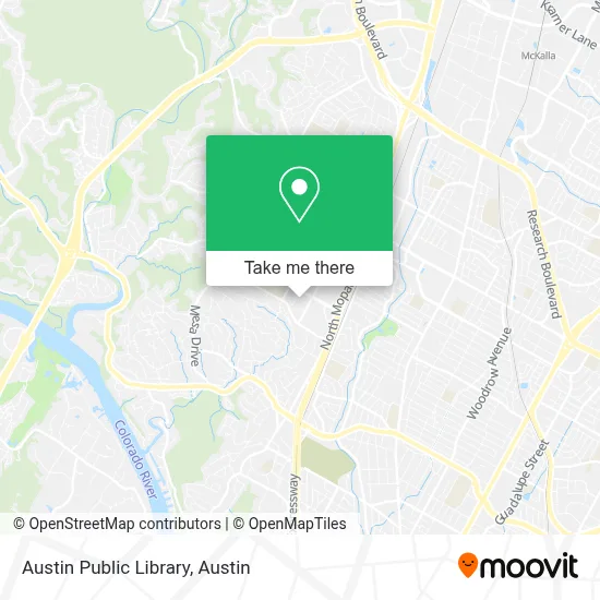 Austin Public Library map