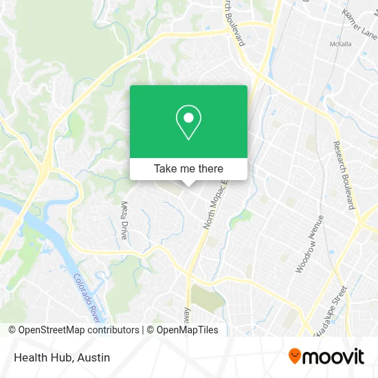Health Hub map
