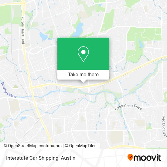 Interstate Car Shipping map