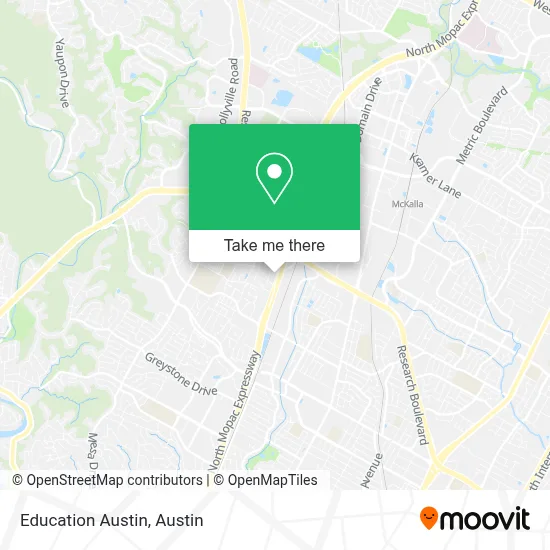 Education Austin map