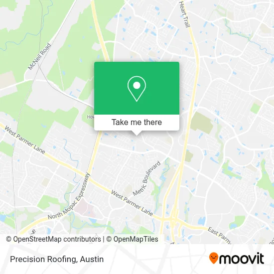 Precision Roofing map