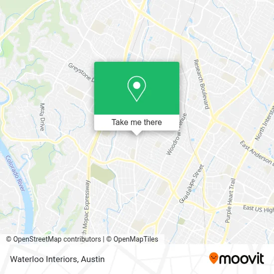 Waterloo Interiors map