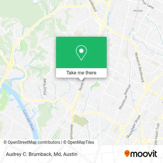 Audrey C. Brumback, Md map