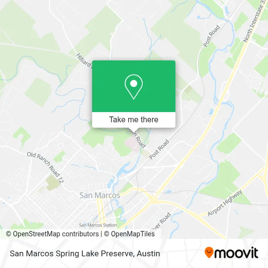 San Marcos Spring Lake Preserve map