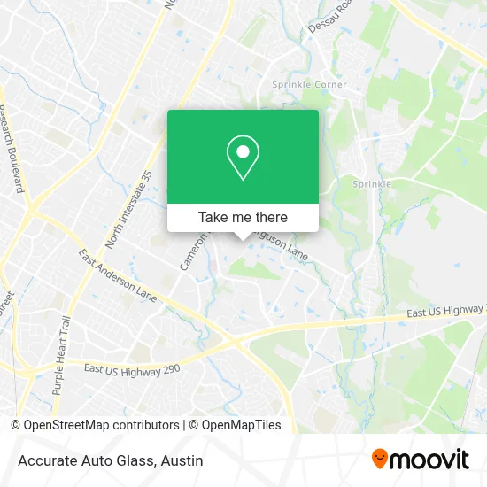 Accurate Auto Glass map