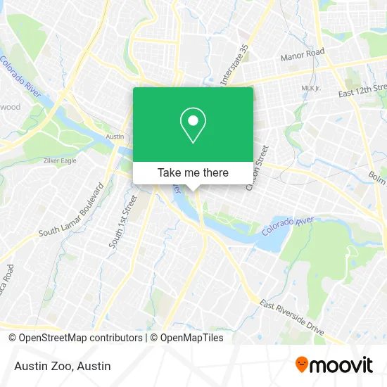 Austin Zoo map
