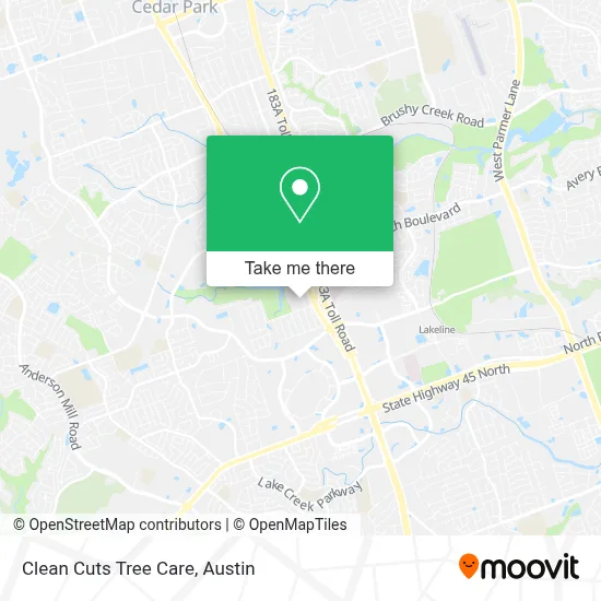 Clean Cuts Tree Care map