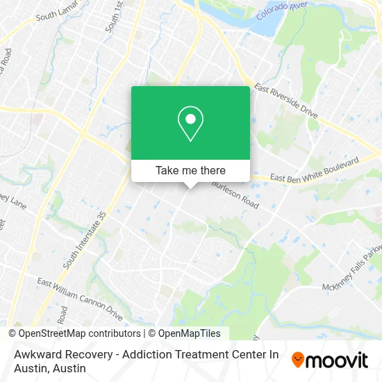 Awkward Recovery - Addiction Treatment Center In Austin map