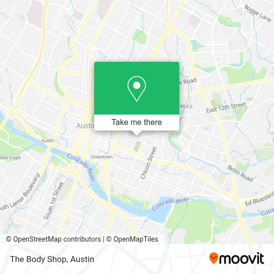 The Body Shop map