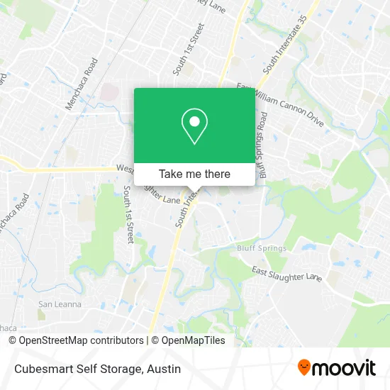 Cubesmart Self Storage map