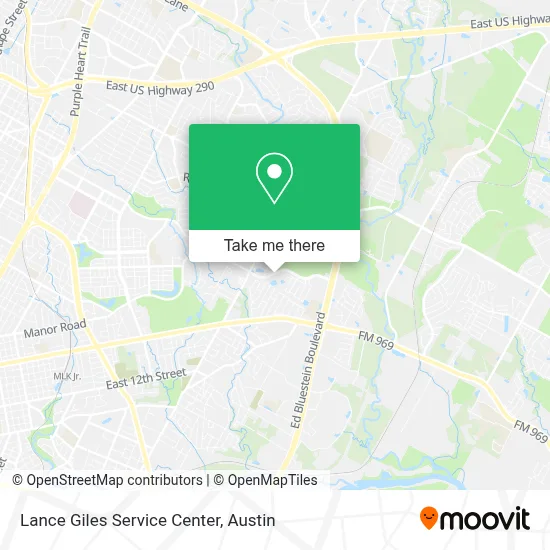 Lance Giles Service Center map