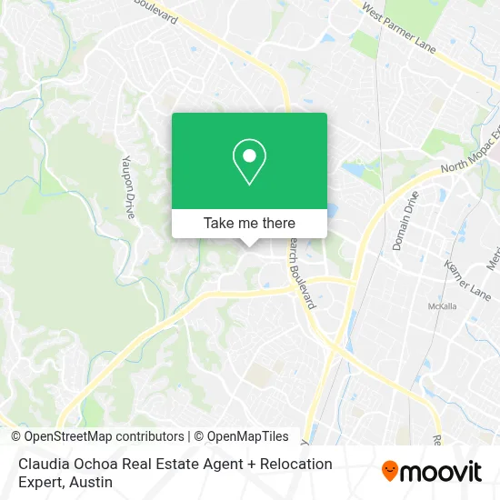 Claudia Ochoa Real Estate Agent + Relocation Expert map