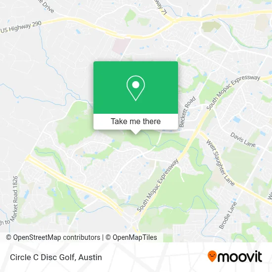 Circle C Disc Golf map