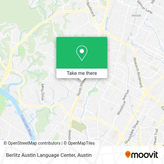 Berlitz Austin Language Center map