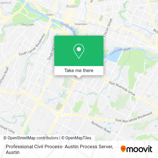 Professional Civil Process- Austin Process Server map