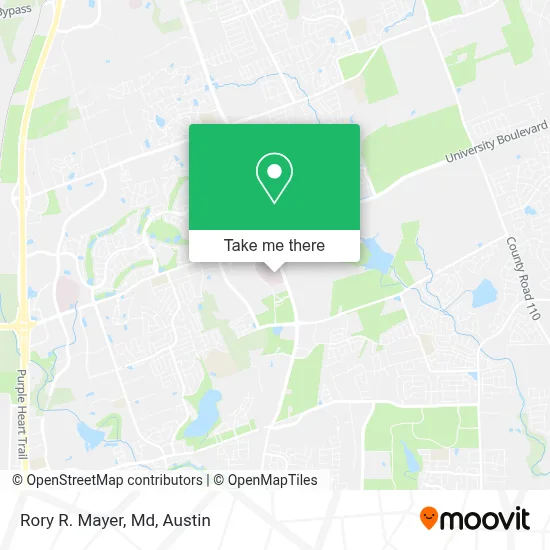 Rory R. Mayer, Md map