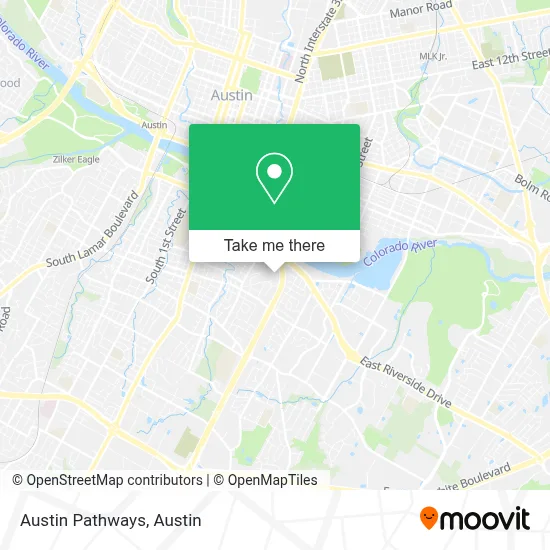 Austin Pathways map