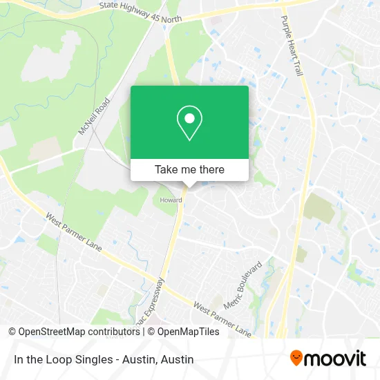 In the Loop Singles - Austin map