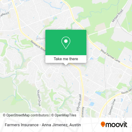 Farmers Insurance - Anna Jimenez map