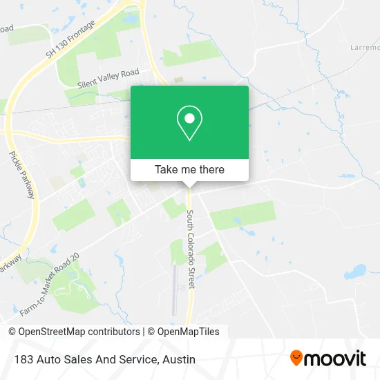 183 Auto Sales And Service map