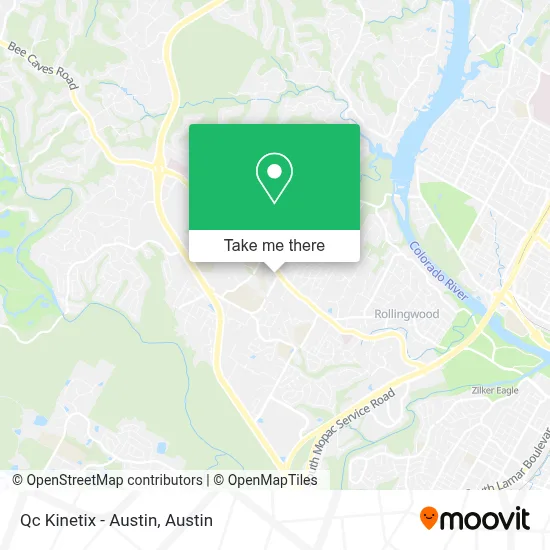 Qc Kinetix - Austin map