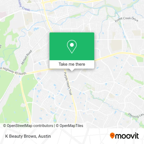 K Beauty Brows map