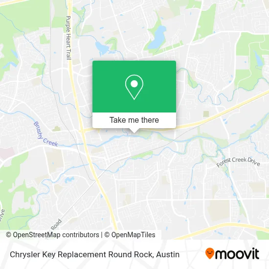 Chrysler Key Replacement Round Rock map