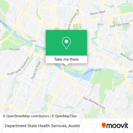 Department State Health Services map