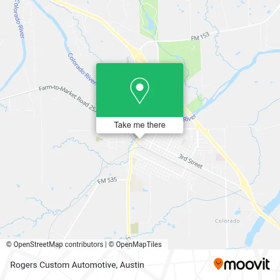 Rogers Custom Automotive map