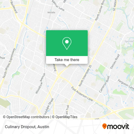 Culinary Dropout map
