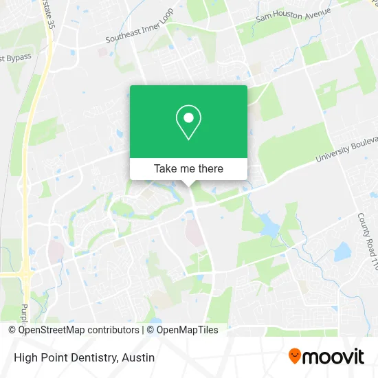 High Point Dentistry map