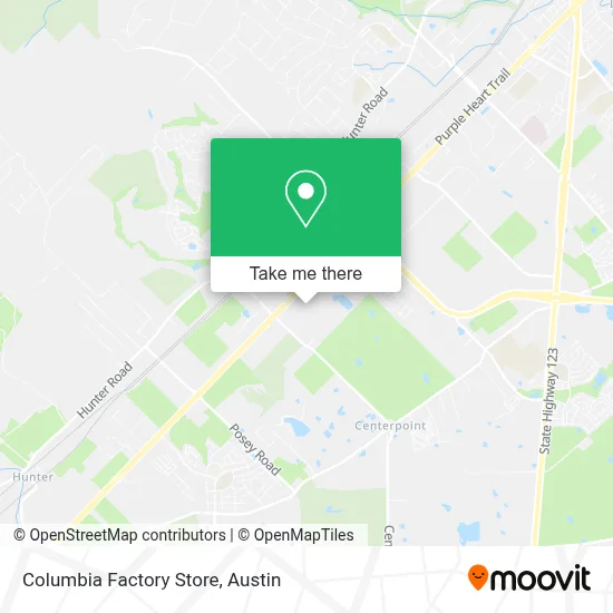 Columbia Factory Store map