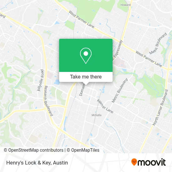 Henry's Lock & Key map