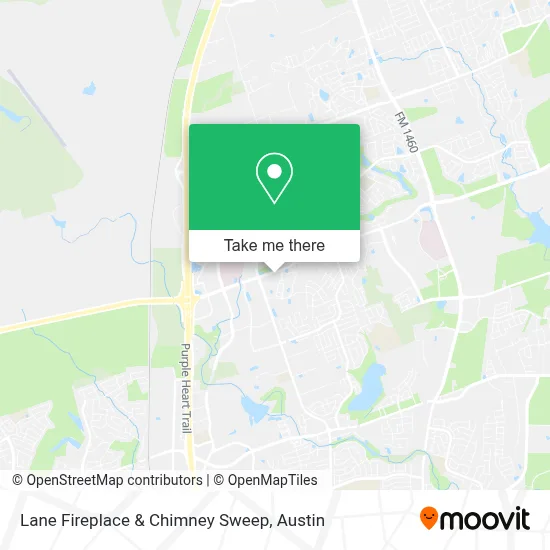 Lane Fireplace & Chimney Sweep map