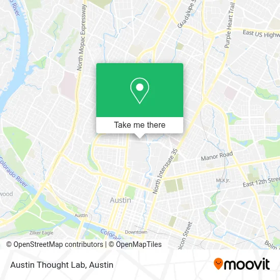 Austin Thought Lab map
