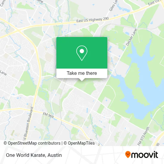 One World Karate map