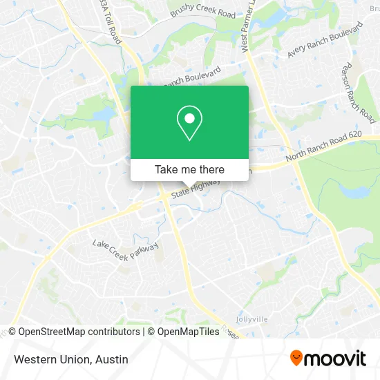 Western Union map
