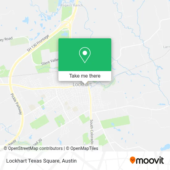 Lockhart Texas Square map