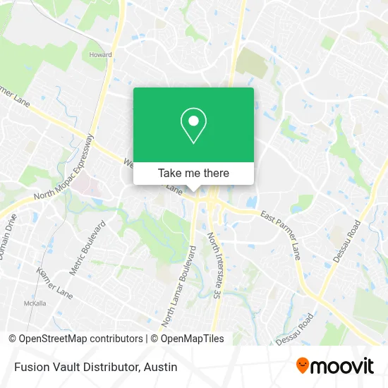 Fusion Vault Distributor map