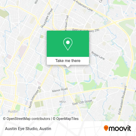 Austin Eye Studio map
