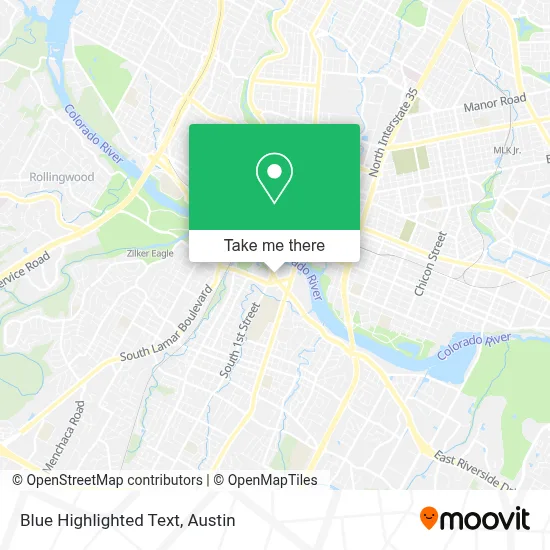 Blue Highlighted Text map