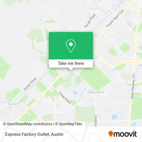 Express Factory Outlet map