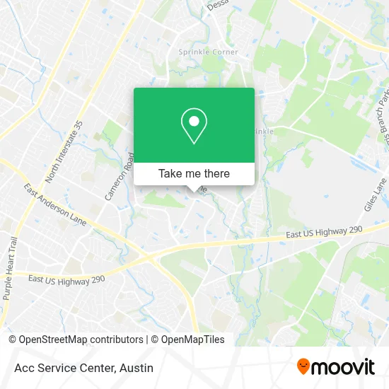 Acc Service Center map