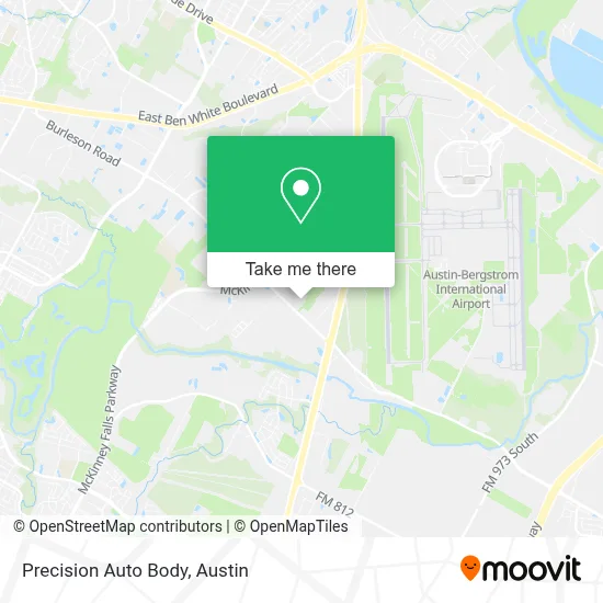 Precision Auto Body map