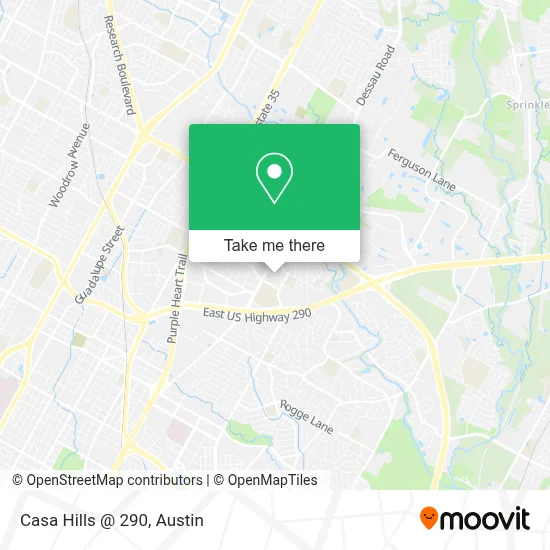 Casa Hills @ 290 map