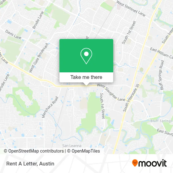 Rent A Letter map