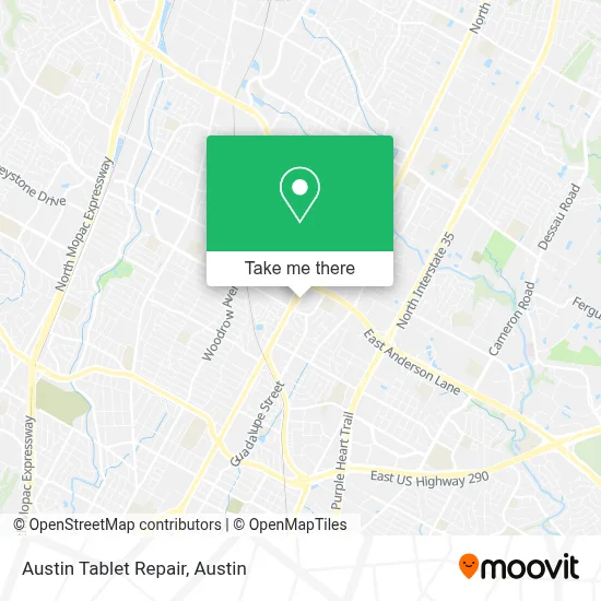 Austin Tablet Repair map