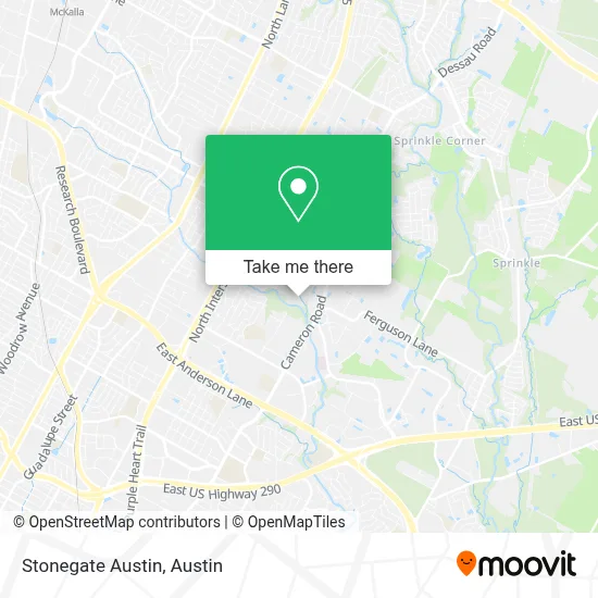 Stonegate Austin map